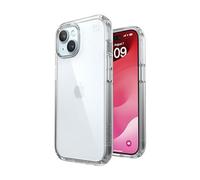 Speck Custodia trasparente per iPhone 15 - Custodia per iPhone 16e - Custodia sottile per iPhone 15-6,1 pollici - Compatibile con iPhone 14 e 13 - Presidio trasparente/trasparente