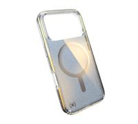 Speck Presidio LUX - Custodia protettiva sottile per iPhone 17 Pro, compatibile con MagSafe, glitter a specchio, argento metallizzato