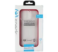 Speck Presidio Perfect-Clear Custodia per Apple IPHONE 13 Pro Max - Rosso/Chiaro
