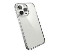 Speck Presidio Perfect-Clear - Custodia per iPhone 14 Pro Max con rivestimento MICROBAN (trasparente)