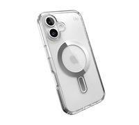 Speck Presidio Perfect-Clear MagSafe compatibile con custodia ClickLock per iPhone 16 Series (iPhone 16)