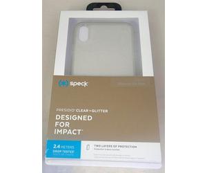 Speck Presidio Trasparente + Brillantini Custodia Cover per Apple IPHONE XS Max-