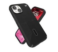 Speck Presidio2 Grip - Custodia per iPhone 15, iPhone 14, iPhone 13-6,1 pollici, compatibile con MagSafe, con impugnatura antiscivolo, colore: nero/grigio ardesia/bianco