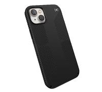 Speck Presidio2 Grip MagSafe - Custodia antiscivolo per iPhone 14 Plus (nero/nero/bianco)