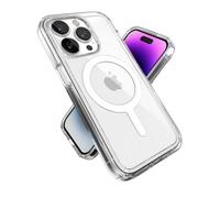 Speck Prodotti Gemshell Custodia per iPhone 14 Pro, compatibile con MagSafe, trasparente/trasparente