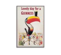 SPECLLY Lovely Day Guinness Beer Irlanda Gran Bretagna vintage poster estetico vintage su tela dipinto da parete per soggiorno 40 x 60 cm senza cornice