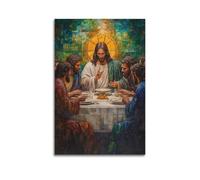 SPECLLY Poster con immagine di Gesù il Cristo 6, stile vintage, su tela, per soggiorno, 20 x 30 cm, senza cornice