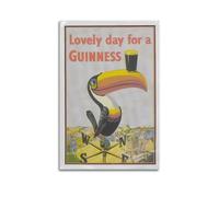 SPECLLY Poster con scritta "Lovely Day for a Guinness", stampa artistica da parete in stile vintage, per soggiorno, 20 x 30 cm, senza cornice