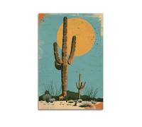 SPECLLY Uncover The Timeless Majesty of The Saguaro Cactus Poster vintage estetico tela dipinto arte da parete per soggiorno 30 x 45 cm senza cornice stile