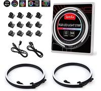 Speclux 12 V 4 pin Neon Digital LED Strip Combo Set, 39 luci a LED, digitale, compatibile con Asus Aura, Asrock Led, Gigabyte Fusion, MSI Mystic Light ecc. (strisce neon da 12 V)