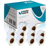 specmark 10 Rotoli di etichette compatibili con DYMO 99017 12mm x 50mm S0722460 220 Pezzo compatibile con tutte le stampanti di etichette Label-Writer 450 4XL Seiko-SLP