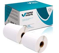 specmark 2 Rotoli di etichette compatibili con DYMO S0904980 104mm x 159mm S0904980 220 Pezzo compatibile con tutte le stampanti di etichette LabelWriter 4XL, LW 4XL