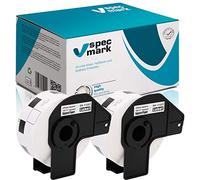 specmark 2 rotoli di etichette singole compatibili con Brother DK-11221 23 mm x 23 mm 1000 etichette per tutte le stampanti di etichette QL QL-570 QL-700 QL-800
