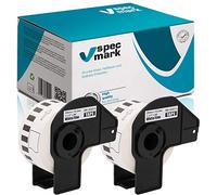 specmark 2 rotoli di etichette singole compatibili con Brother DK-22211 29 mm x 15,24 m per tutte le stampanti di etichette QL QL-570 QL-700 QL-800