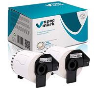 specmark 2 rotoli di etichette singole compatibili con Brother DK-22243 102 mm x 30,48 m per tutte le stampanti di etichette QL QL-570 QL-700 QL-800