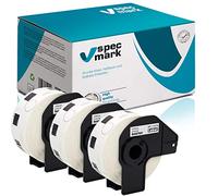 specmark 3 rotoli di etichette singole compatibili con Brother DK-11218 Ø 24mm 1000 etichette per tutte le stampanti di etichette QL QL-570 QL-700 QL-800