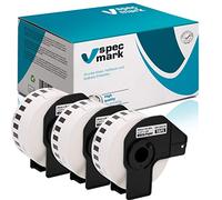specmark 3 rotoli di etichette singole compatibili con Brother DK-22210 29 mm x 30,48 m per tutte le stampanti di etichette QL QL-570 QL-700 QL-800