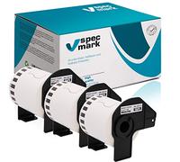 specmark 3 rotoli di etichette singole compatibili con Brother DK-22212 62 mm x 15,24 m per tutte le stampanti di etichette QL QL-570 QL-700 QL-800