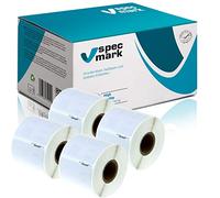 specmark 4 Rotoli di etichette compatibili con DYMO 99015 54mm x 70mm S0722440 320 Pezzo compatibile con tutte le stampanti di etichette Label-Writer 450 4XL Seiko-SLP