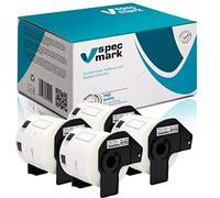 specmark 4 rotoli di etichette singole compatibili con Brother DK-11209 62 mm x 29 mm 800 etichette per tutte le stampanti di etichette QL QL-570 QL-700 QL-800