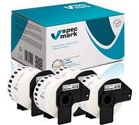specmark 4 rotoli di etichette singole compatibili con Brother DK-22223 50 mm x 30,48 m per tutte le stampanti di etichette QL QL-570 QL-700 QL-800