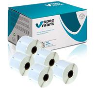specmark 5 Rotoli di etichette compatibili con DYMO 11354 57mm x 32mm S0722540 1000 Pezzo compatibile con tutte le stampanti di etichette Label-Writer 450 4XL Seiko-SLP
