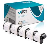 specmark 5 rotoli di etichette singole compatibili con Brother DK-22205 etichette 62 mm x 30,48 m per tutte le stampanti di etichette QL QL-570 QL-700 QL-800