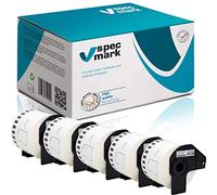 specmark 5 rotoli di etichette singole compatibili con Brother DK-44605 etichette 62 mm x 30,48 m per tutte le stampanti di etichette QL QL-570 QL-700 QL-800