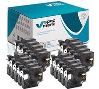Specmark compatibile con DYMO D1 12 mm 1/2/3/4/5/10/20 St. tutti i colori per stampanti LM Label-Manager LP Label-Point LW Label-Writer DUO 20 Stücke Nastro con stampa bianco/nero.
