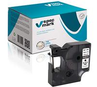 specmark Compatibile con DYMO D1 43610 S0720770 nastro 6 mm x 7 m nero trasparente compatibile con DYMO D1 per stampanti LM Label-Manager LP Label-Point LW Label-Writer DUO