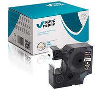 specmark Compatibile con DYMO D1 45811 nastro 19 mm x 7 m bianco su nero compatibile con DYMO D1 LM Label-Manager LP Label-Point LW Label-Writer DUO