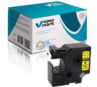 Specmark compatibile con DYMO D1 6 - 24 mm tutti i colori per stampante LM Label-Manager LP Label-Point LW Label-Writer DUO 24 mm Nastro con stampa giallo/nero