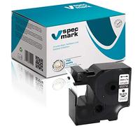 specmark, compatibile con DYMO D1 6-24 mm, tutti i colori per stampanti LM Label-Manager LP Label-Point LW Label-Writer DUO 24 mm Nastro trasparente con stampa nera.