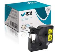 specmark, compatibile con DYMO D1, 6 mm, 1/2/3/4/5/10/20 pezzi, tutti i colori per stampanti LM Label-Manager LP Label-Point LW Label-Writer DUO 1 pezzo Nastro con stampa giallo/nero