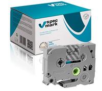 specmark Nastro TZe-125 9mm x 8m Nastro bianco su trasparente compatibile con tutte le stampanti Brother PT P-touch AZe-125 EZe-125 TZ-125 TZ2-125