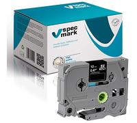 specmark Nastro TZe-334 12mm x 8m Nastro oro su nero compatibile con tutte le stampanti Brother PT P-touch AZe-334 EZe-334 TZ-334 TZ2-334