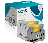 specmark Nastro TZe-661 36mm x 8m Set x 2 pezzi Nastro nero su giallo compatibile con la stampante Brother PT P-touch AZe-661 EZe-661 TZ-661 TZ2-661