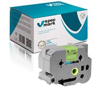 specmark Nastro TZe-D61 36mm x 5m Nastro nero su verde fluorescente compatibile con la stampante Brother PT P-touch AZe-D61 EZe-D61 TZ-D61 TZ2-D61