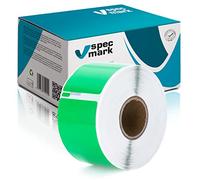 specmark Rotolo di Etichette Compatibile con DYMO S0722400 36mm x 89mm 260 Pezzi Adatto a Tutte le Stampanti di Etichette Labelwriter 450, 4XL, Seiko-SLP, Etichetta Verde, Scrittura Nera