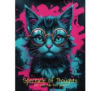 Spectacle of Thoughts Notebook: 100 Wide Rule Line Pages | 8.5 x 11 inches