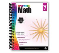 Spectrum 7th Grade Math Workbooks, Ages 12 to 13, 7th Grade Math, Algebra, Probability, Statistics, Ratios, Positive and Negative Integers, and Geometry Workbook - 160 Pages