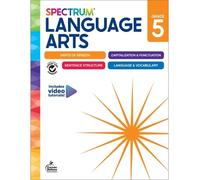 Spectrum Carson Dellosa Educat Spectrum Language Arts Workbook, Grad (Tascabile)