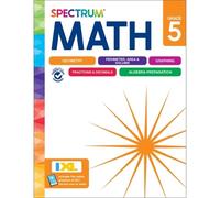 Spectrum Carson Dellosa Education Spectrum Math Workbook, Grade 5 (Tascabile)