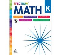 Spectrum Carson Dellosa Education Spectrum Math Workbook, Grade K (Tascabile)
