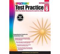 Spectrum Carson Dellosa Education Spectrum Test Practice, Grade 6 (Tascabile)