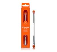 Spectrum Collections Brush Club - Pennello per trucco occhi a doppia estremità, spettro doppio per sfumare ombretto e ombreggiatura, con setole ipoallergeniche, pennello per trucco arancione e rosa