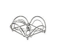 Spectrum Diversified 97970CAT - Portatovaglioli cromato con motivo floreale, piatto