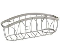 Spectrum Diversified Leaf Sponge & Brush Holder, Satin Nickel