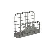 Spectrum Diversified Modern Farmhouse Décor, Home Office Rustico Targhetta, Vintage Mail Storage & Desk Organization, Acciaio, Grigio Industriale, Porta Lettere