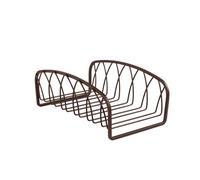 Spectrum Diversified Twist Guest Towel Holder, Holds Paper Hand Towels for Bathroom Arredamento Moderno, Adatto per Asciugamani monouso rettangolari per Il Bagno, Acciaio, Bronzo, L